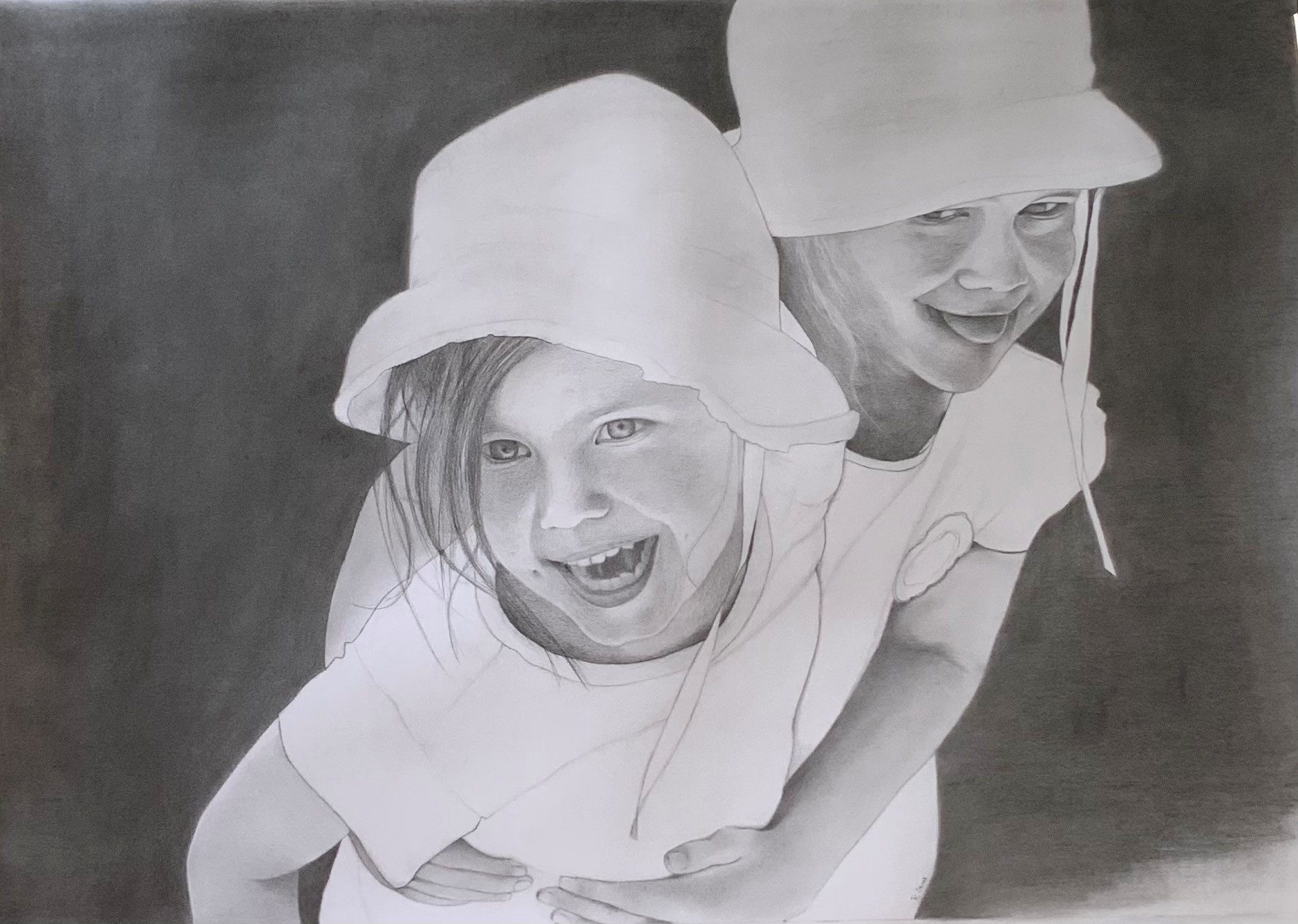 portret tweeling Emile